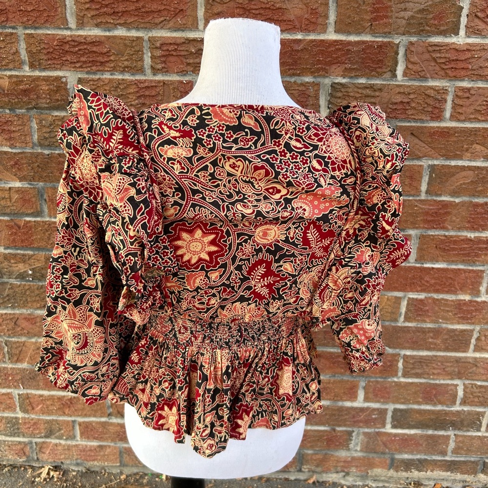 House of Harlow 1960 Jipur floral top size S - Picture 4 of 5